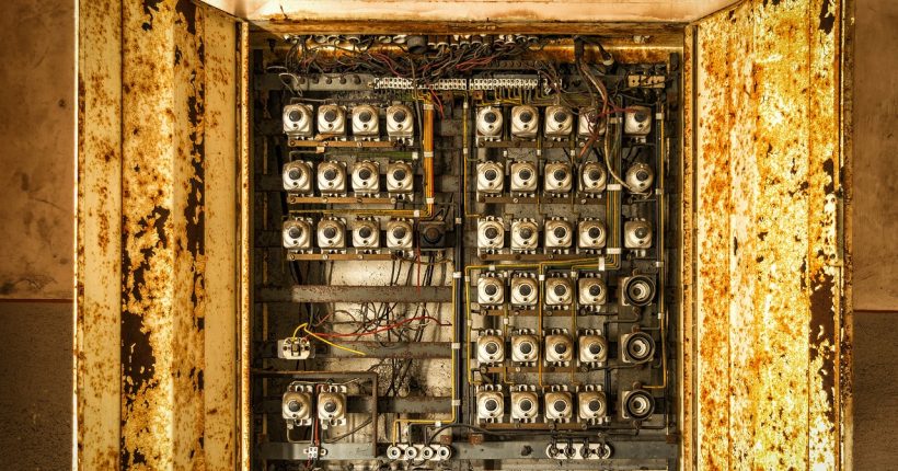 Alter Verteilerkasten für Strom