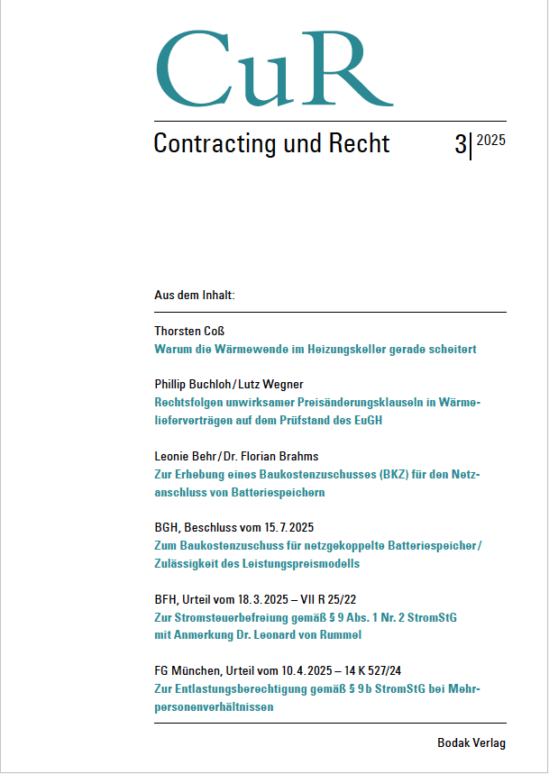 Titel der Zeitschrift CuR Ausgabe 03/2025
